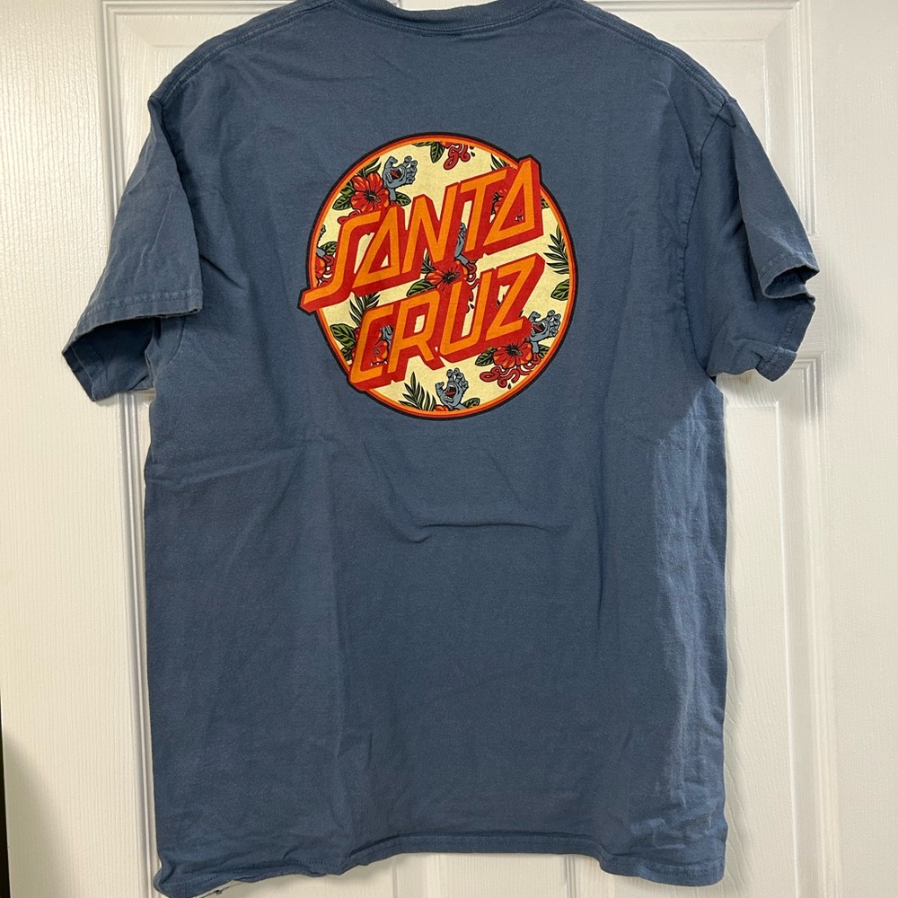 VSanta Cruz Skateboards Blue Graphic T-Shirt